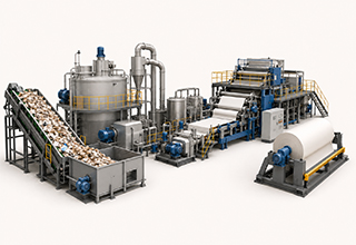 Waste Paper Cardboard Recycling Line